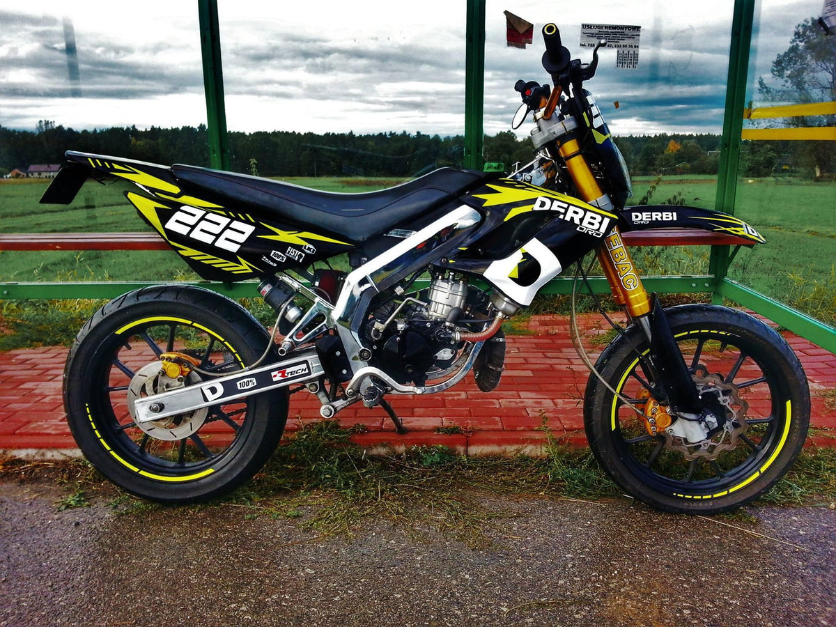 Dekorationskit DERBI DRD RACING 2004-2009 - GELB
