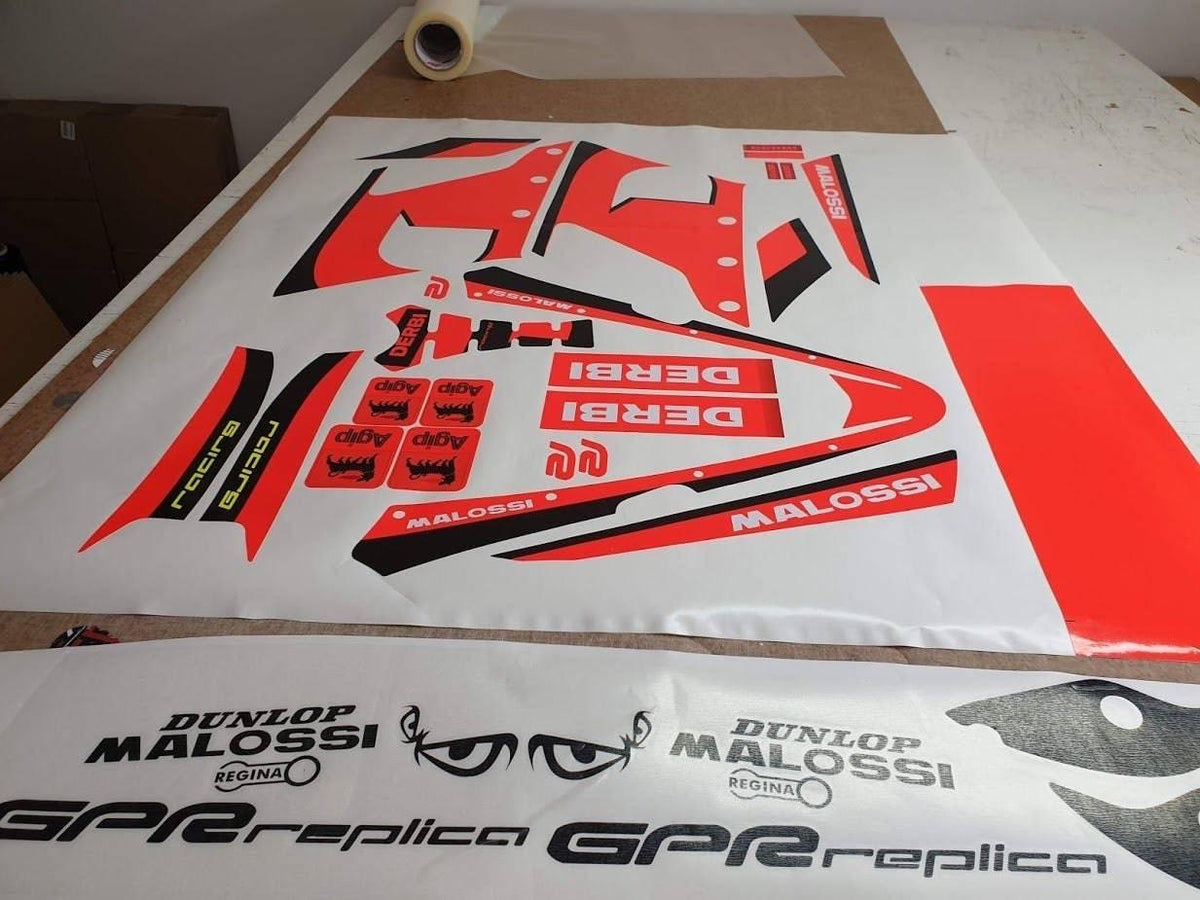 kit gráfico DERBI GPR REPLICA MALOSSI FLUO