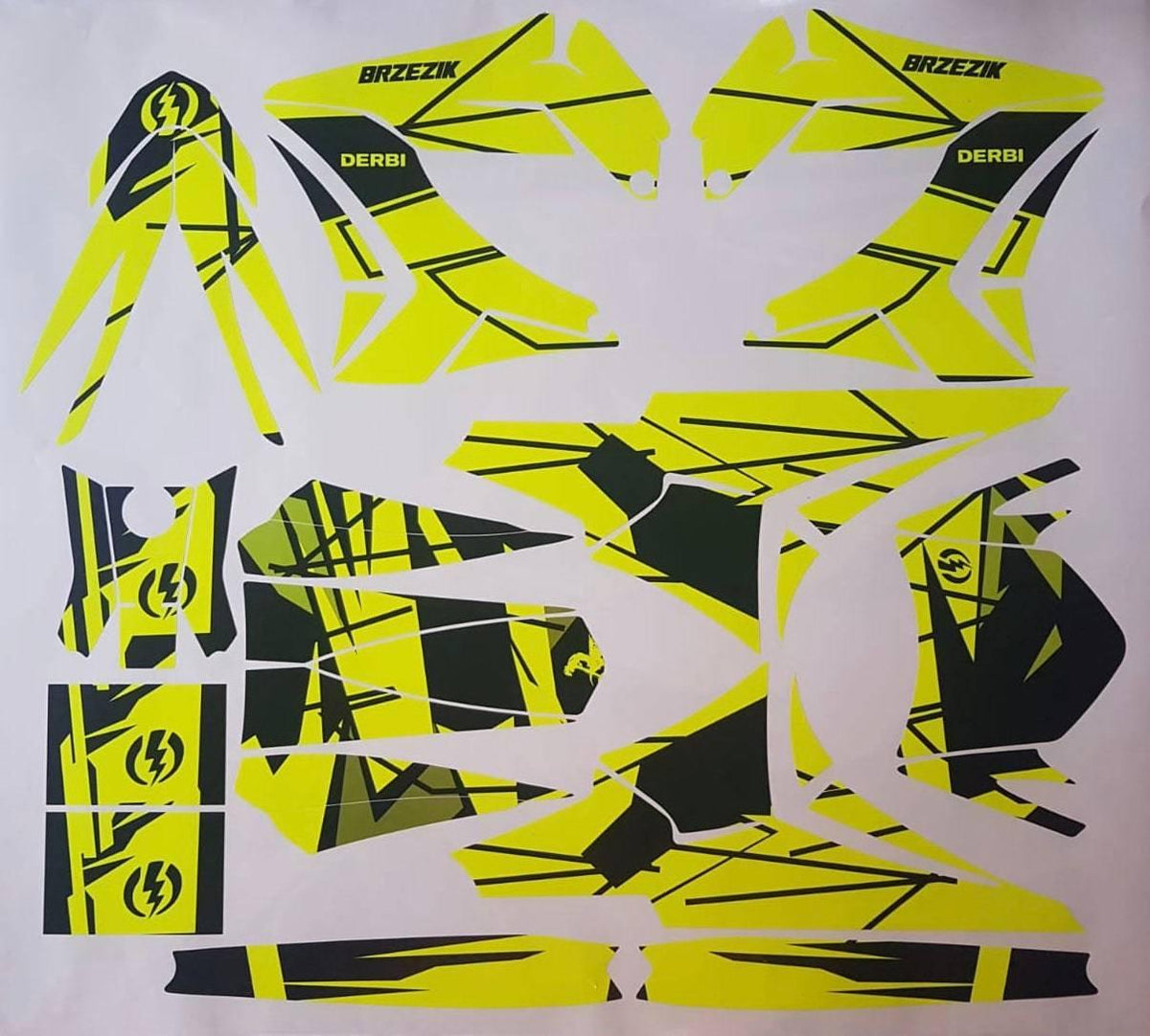 Dekor-Kit DERBI PLASTIQUE TNT (Neon optional)