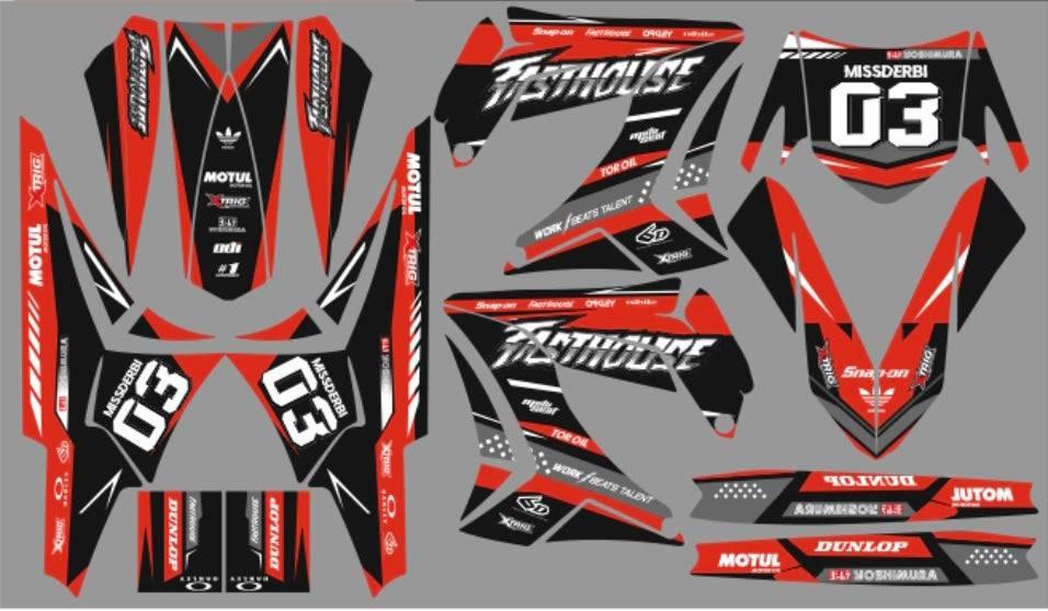 Dekor-Kit TNT ROT – Derbi Plastique
