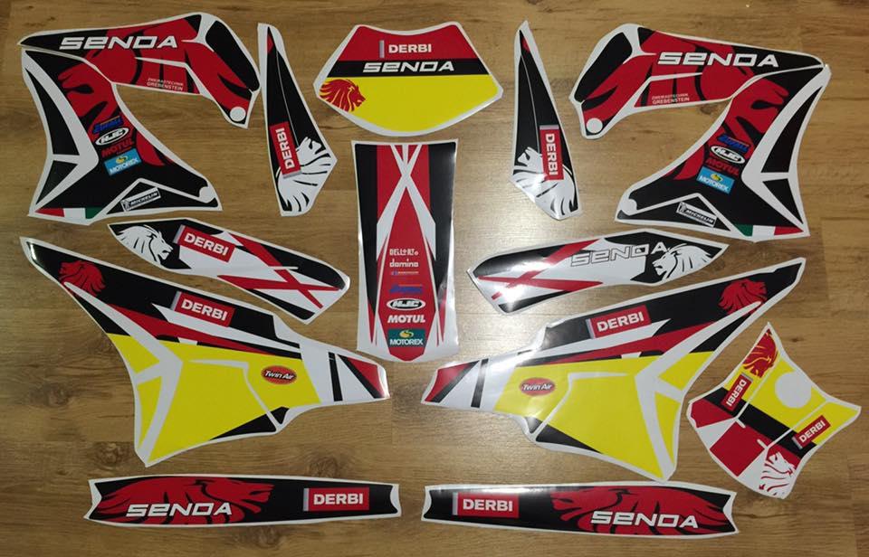 Dekor-Kit DERBI PLASTIQUE TNT - YELLOW RED