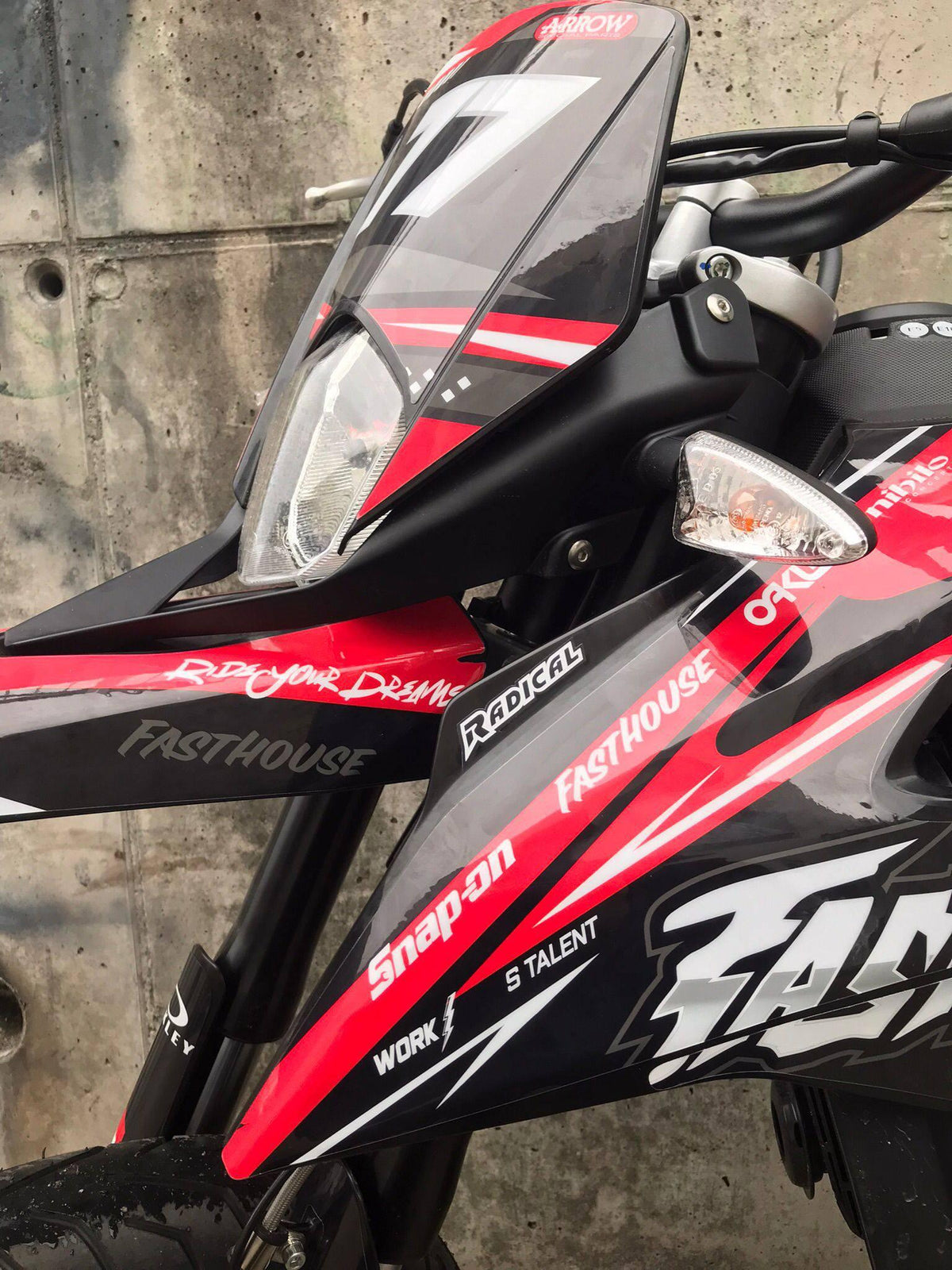 kit gráfico Derbi Senda DRD 125 SM / Aprilia SX 125 2018-2024 - FASTHOUSE
