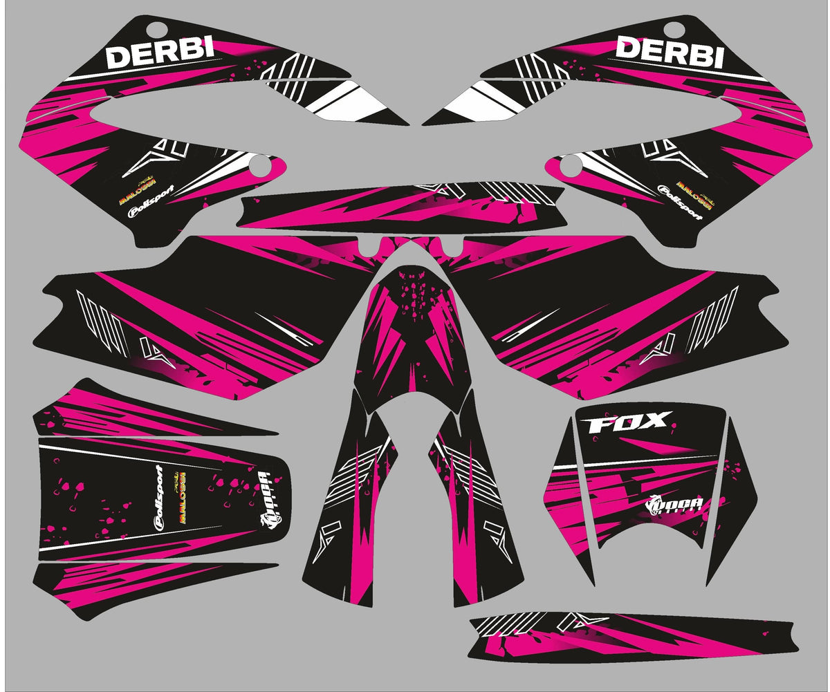 Kit Deco DERBI Senda SM 125 Baja PINK