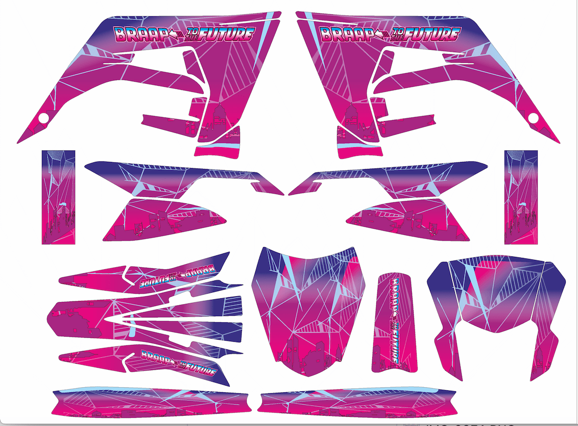 kit gráfico DERBI X-TREME / RACING 2018-2024 - BRAAP