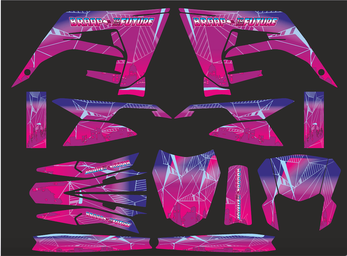 kit gráfico DERBI X-TREME / RACING 2018-2024 - BRAAP