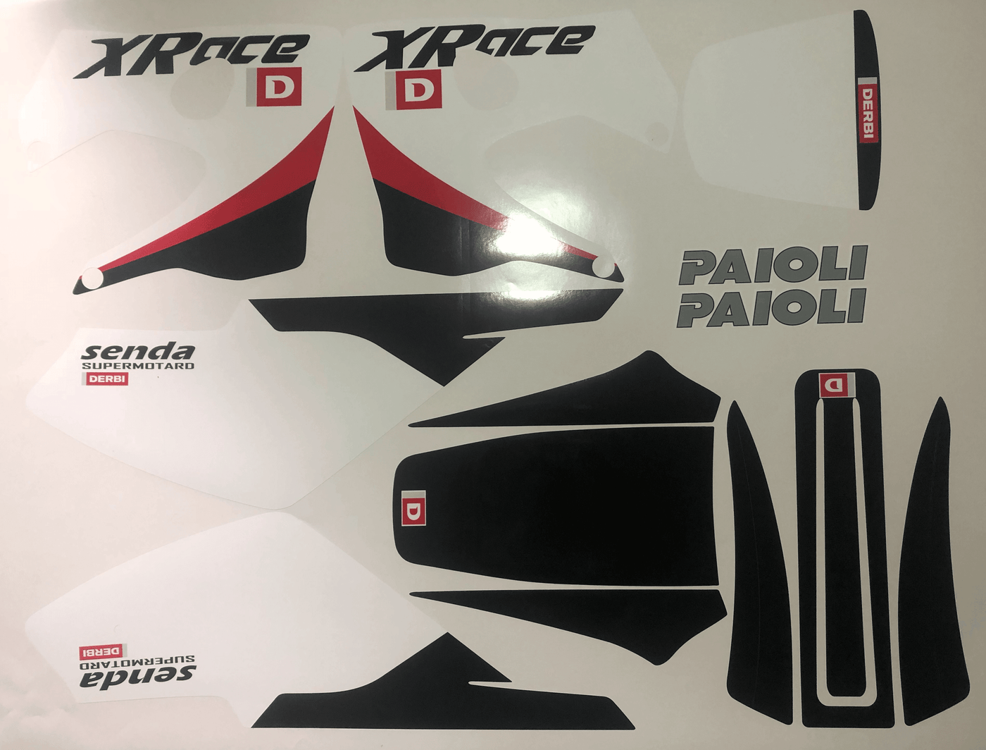 kit gráfico DERBI XTREME 2003-2004 - ORIGINE WHITE