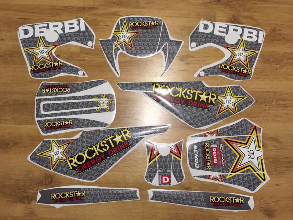 DERBI XTREME 2003-2004 Deco Kit - ROCKSTAR
