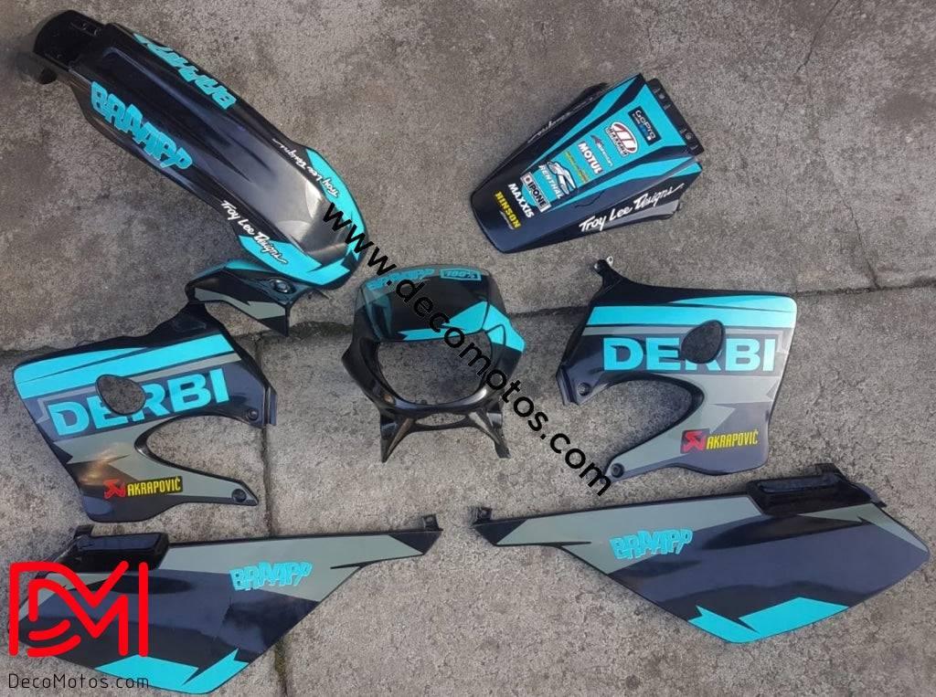 graphics kit DERBI XTREME 2003-2004 - TURQUOISE