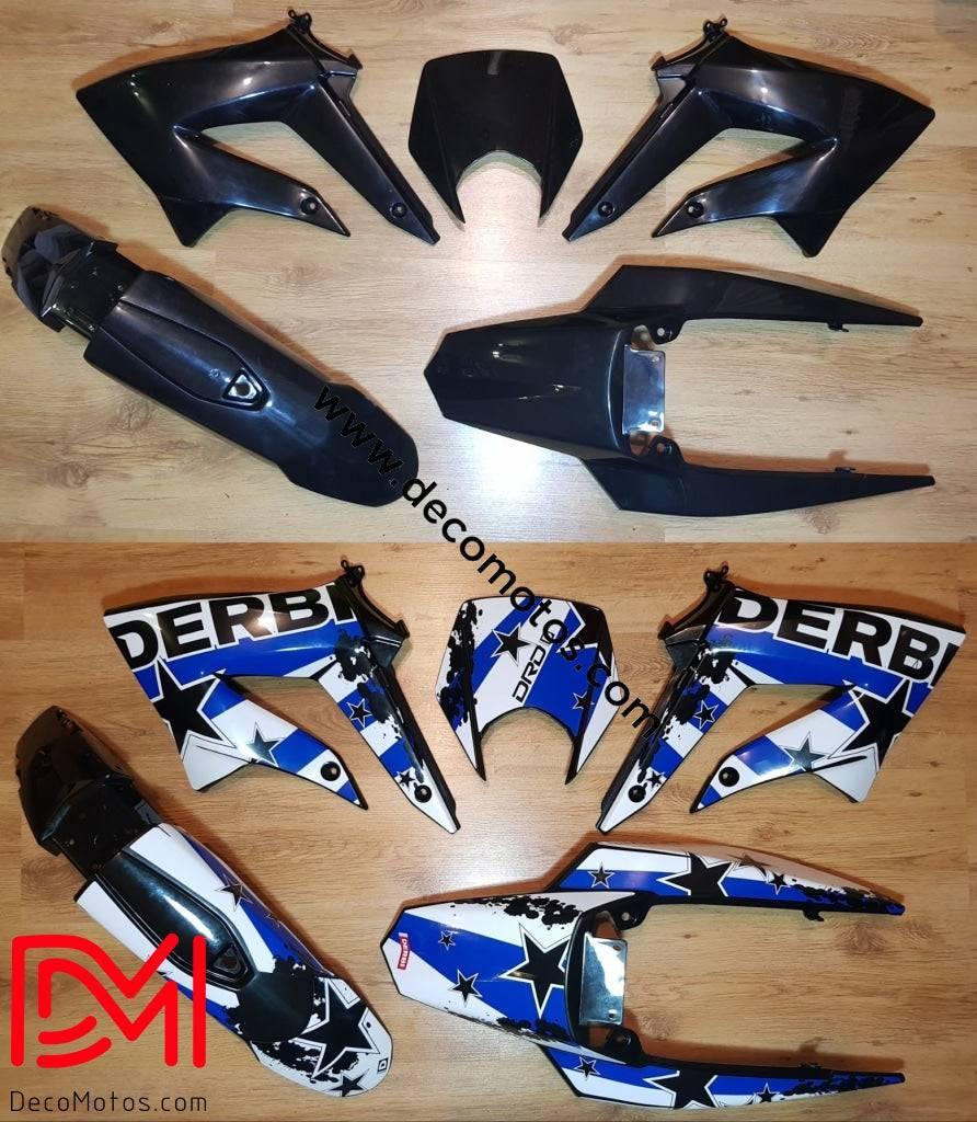 Kit Deco DERBI XTREME / RACING 2011-2017 - BLUE