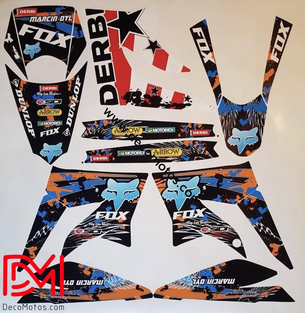 kit grafiche FOX - DERBI XTREME / RACING 2011-2017