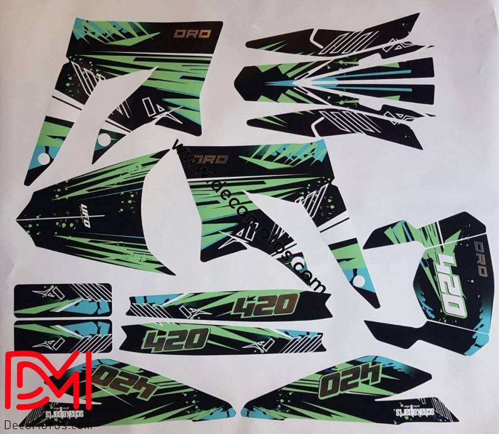 Kit Deco GREEN - DERBI XTREME / RACING 2011-2017