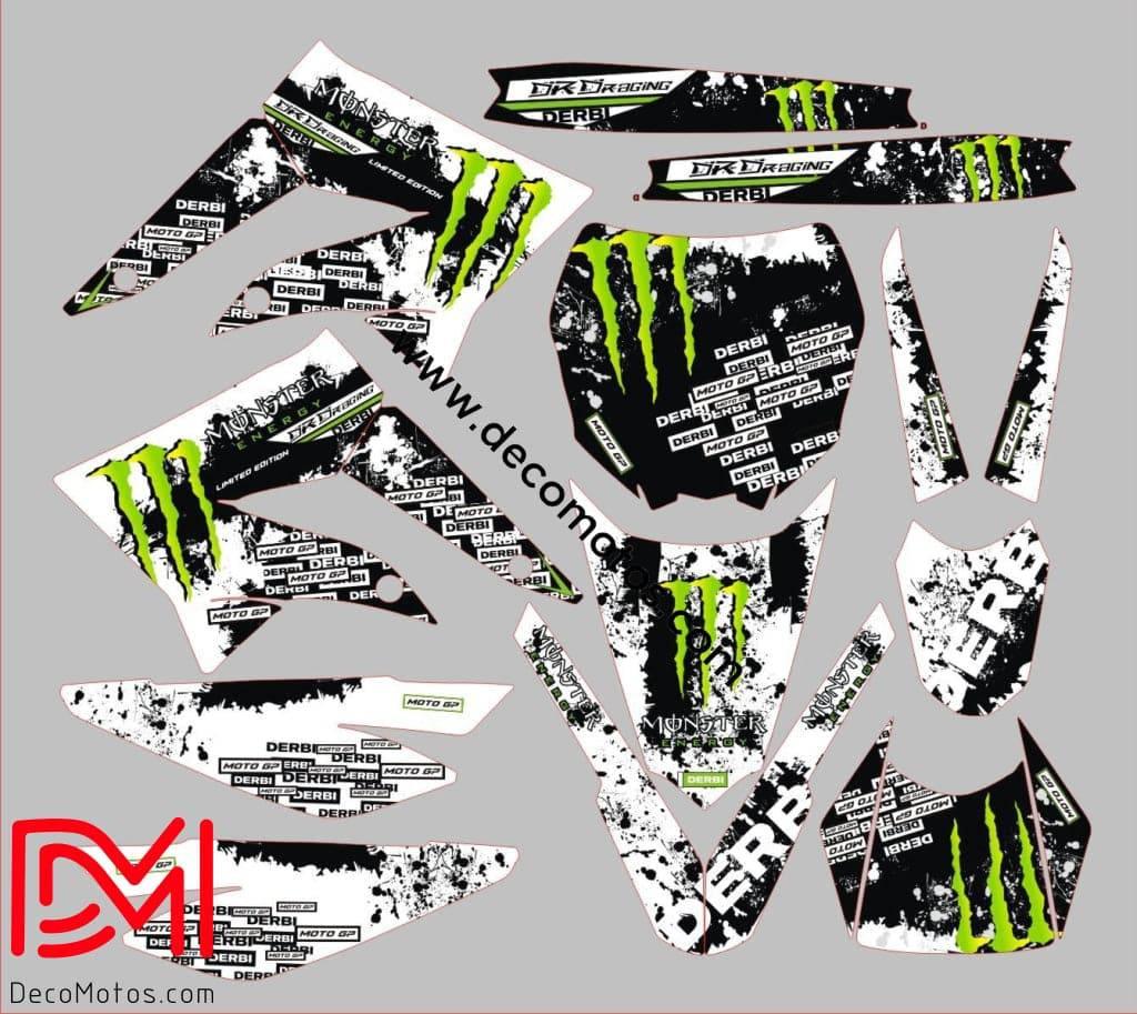 Graphics kit MONSTER - DERBI XTREME / RACING 2011-2017