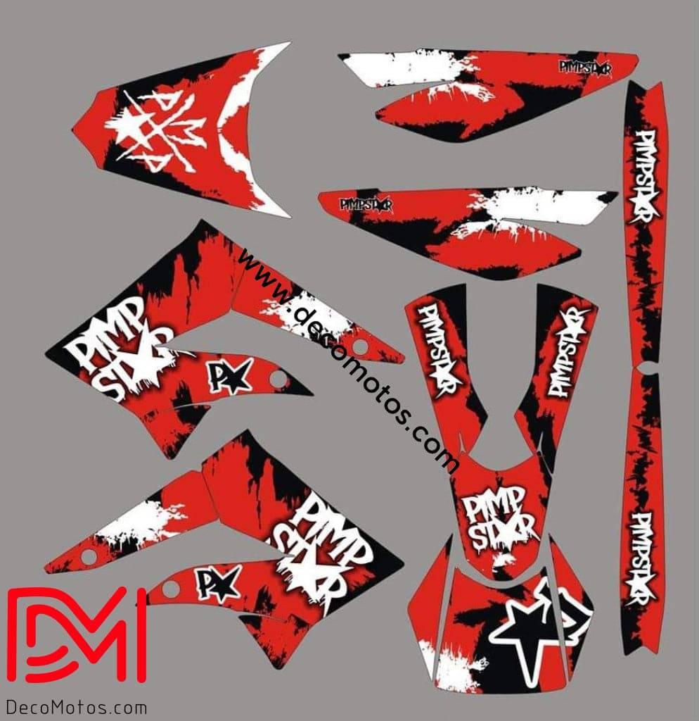 graphics kit RED B - DERBI XTREME / RACING 2011-2017