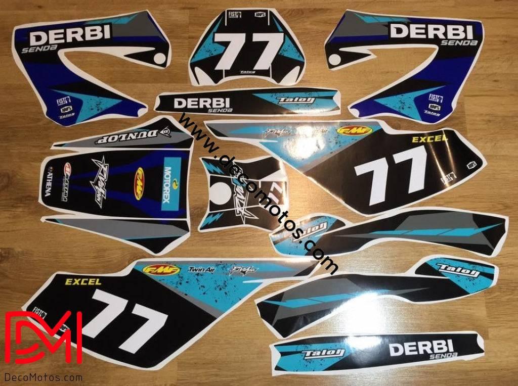 kit grafiche DERBI XTREME XRACE AVANT 2011 - BLUE FMF