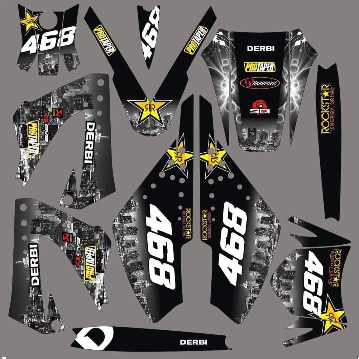 Kit Déco DERBI XTREME XRACE AVANT 2011 - CITY