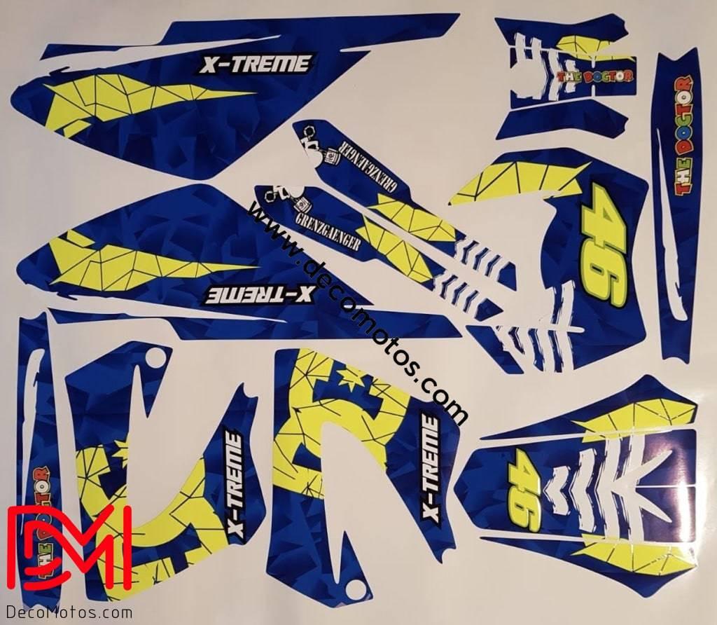 kit grafiche DERBI XTREME XRACE ANTERIORE 2011 (fluo opzionale)