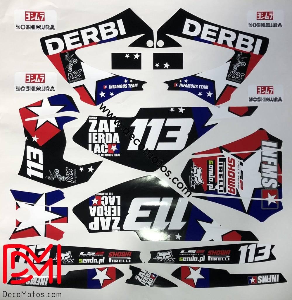DERBI XTREME XRACE FRONT DECORATION KIT 2011 - IT