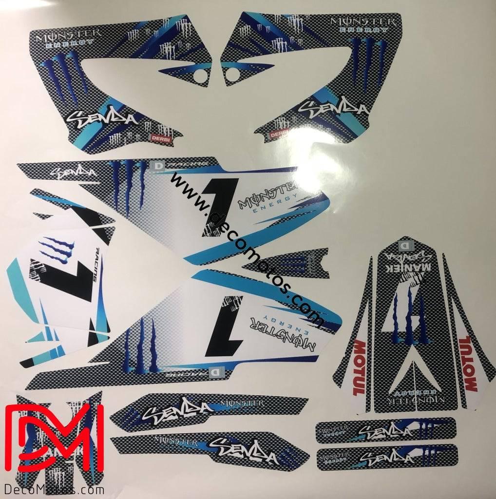 kit grafiche DERBI XTREME XRACE AVANT 2011 - MONSTER CARBON