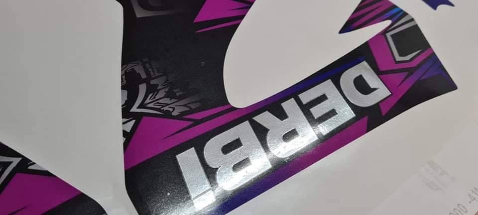 Kit Déco DERBI XTREME XRACE AVANT 2011 - PURPLE GRAPH