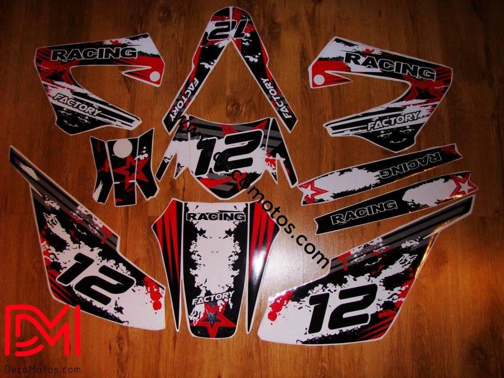 Kit Déco DERBI XTREME XRACE AVANT 2011 - RED RACING