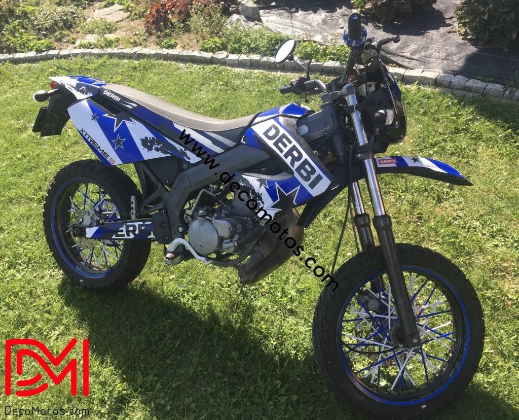 Kit Déco DERBI XTREME XRACE AVANT 2011 - SIMPLE BLUE