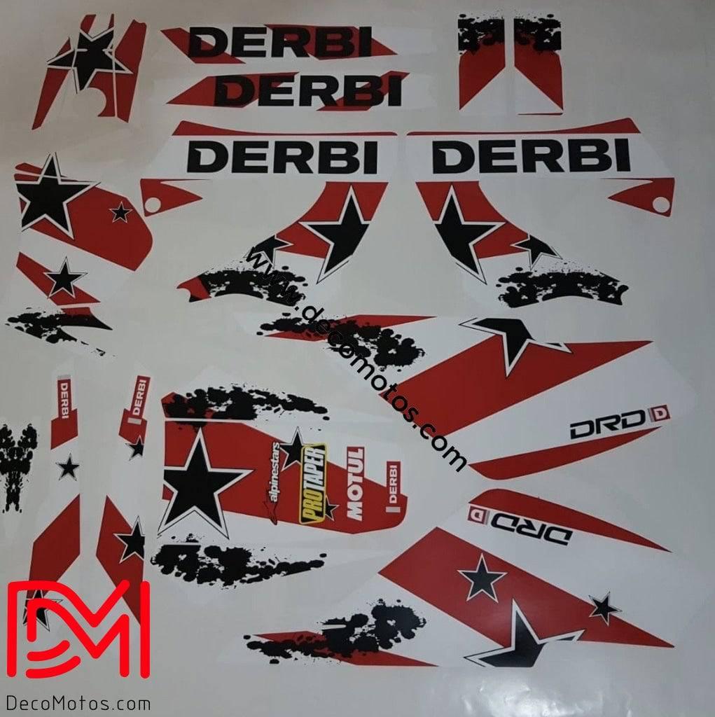 kit grafiche DERBI XTREME XRACE AVANT 2011 - STELLA BIANCA
