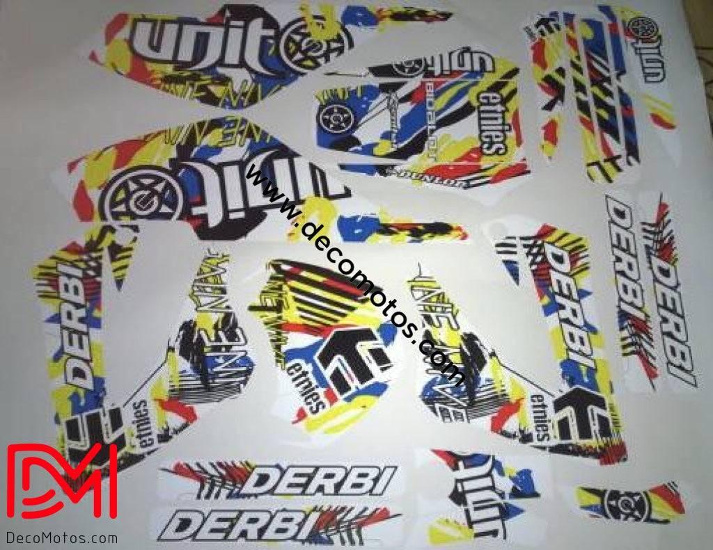 Kit Déco DERBI XTREME XRACE AVANT 2011 - YELLOW