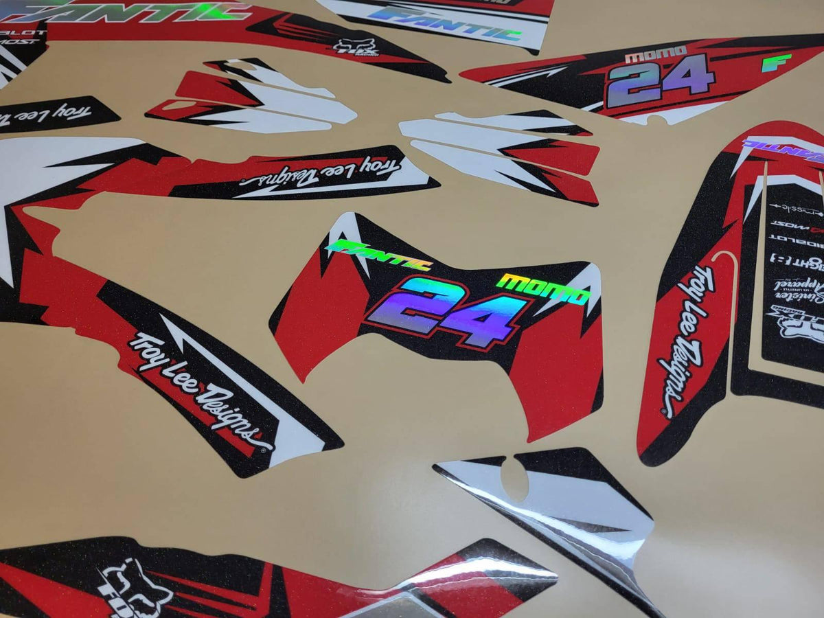 Fantic 50/125 XM / XE 2017-2022 Deco Kit - RED WHITE