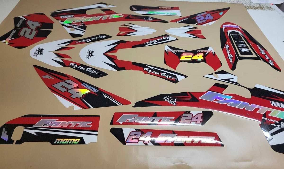 Fantic 50/125 XM / XE 2017-2022 Deco Kit - RED WHITE