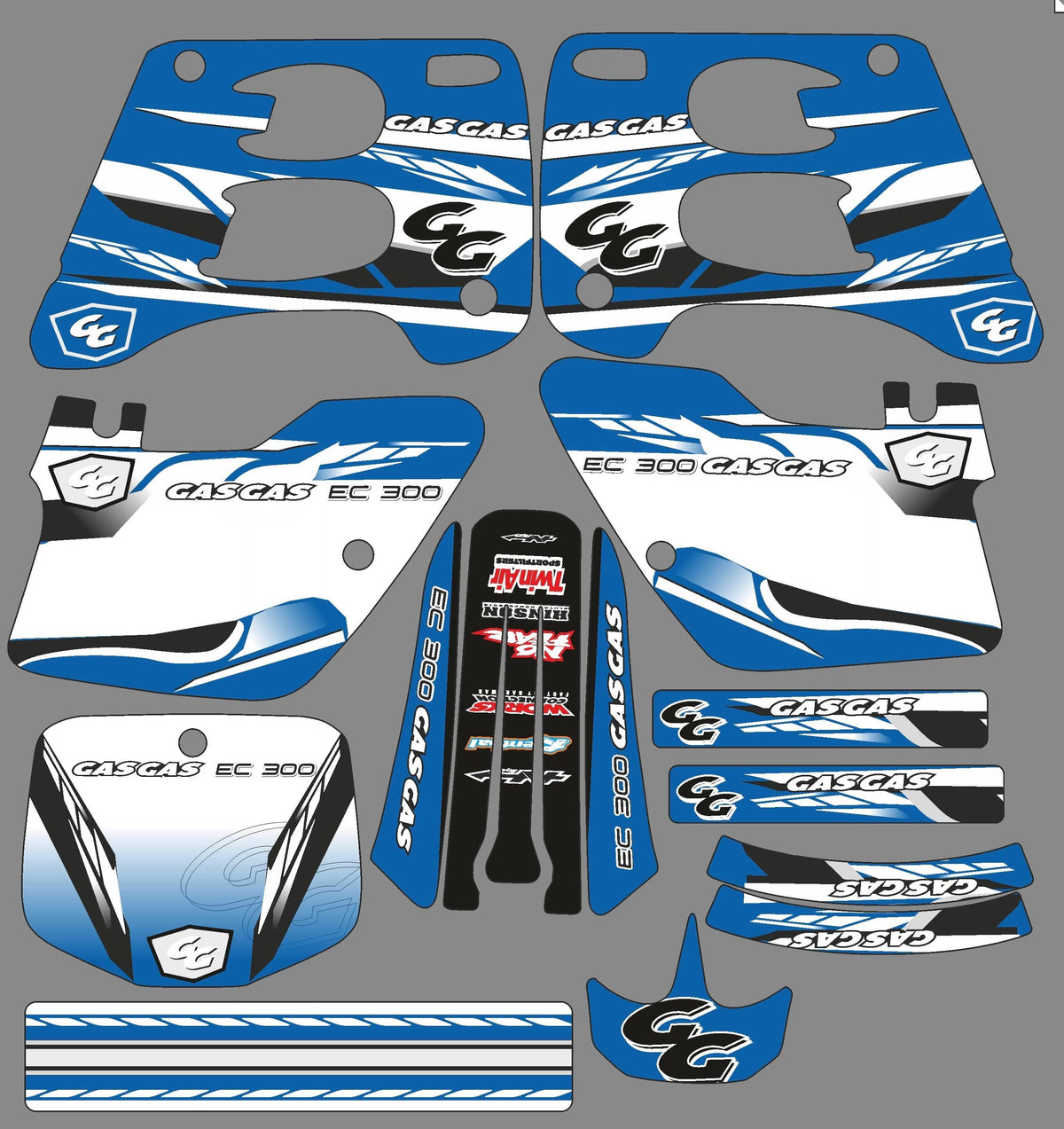 Kit Déco GAS GAS 1996-2001 BLUE