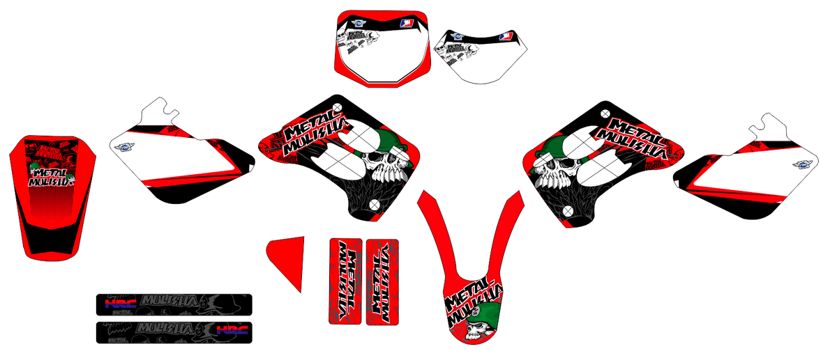 kit grafiche GasGas EC 1996-2001 RED B