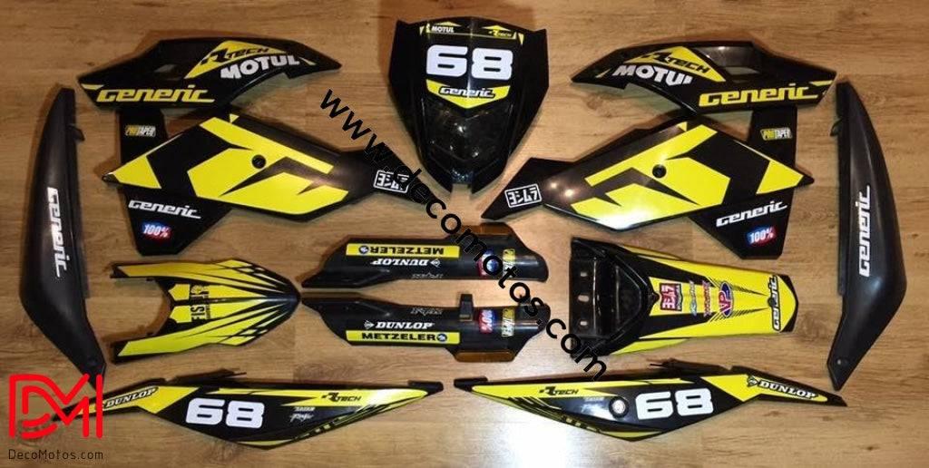 Kit Déco Generic Trigger - JAUNE (non fluo, fluo en option)
