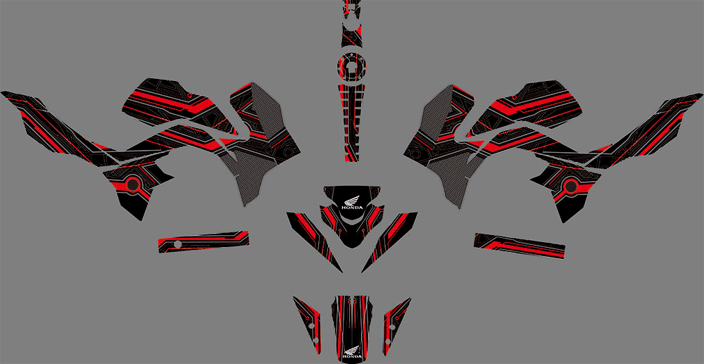 Dekor-Kit HONDA CB 190 R ROT