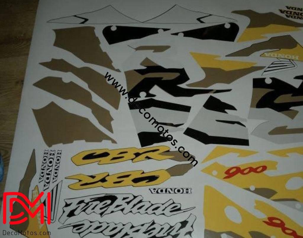 HONDA CBR 900 graphics kit - HONEY