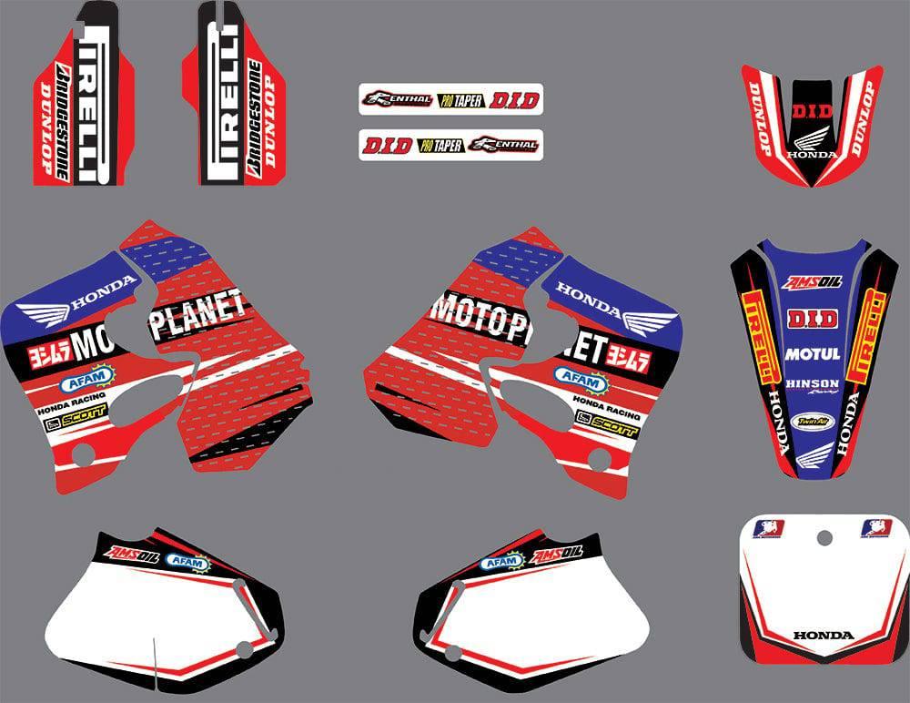 Dekor-Kit HONDA CR 125-250 1992-1994 - MOTOPLANET