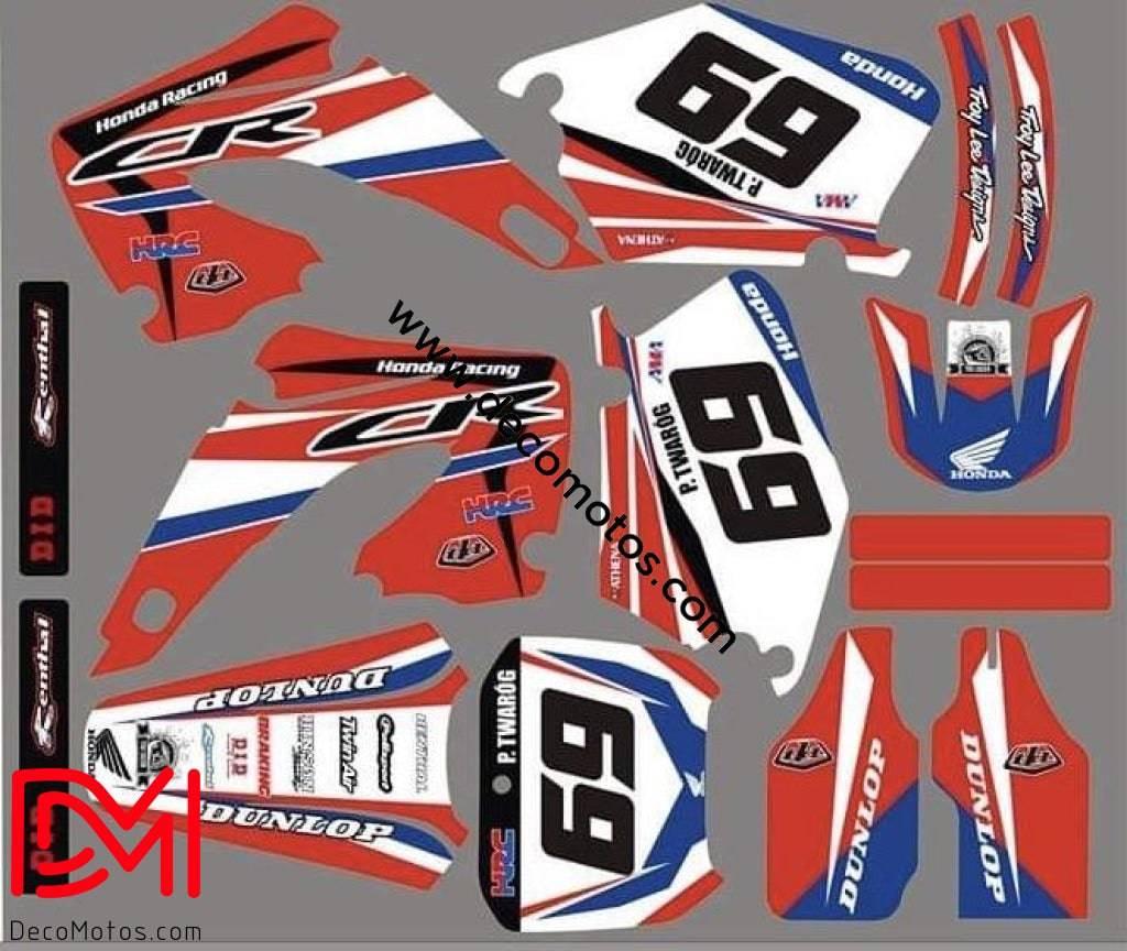 Honda CR 125-250 2000-2001 Racing Decal Kit