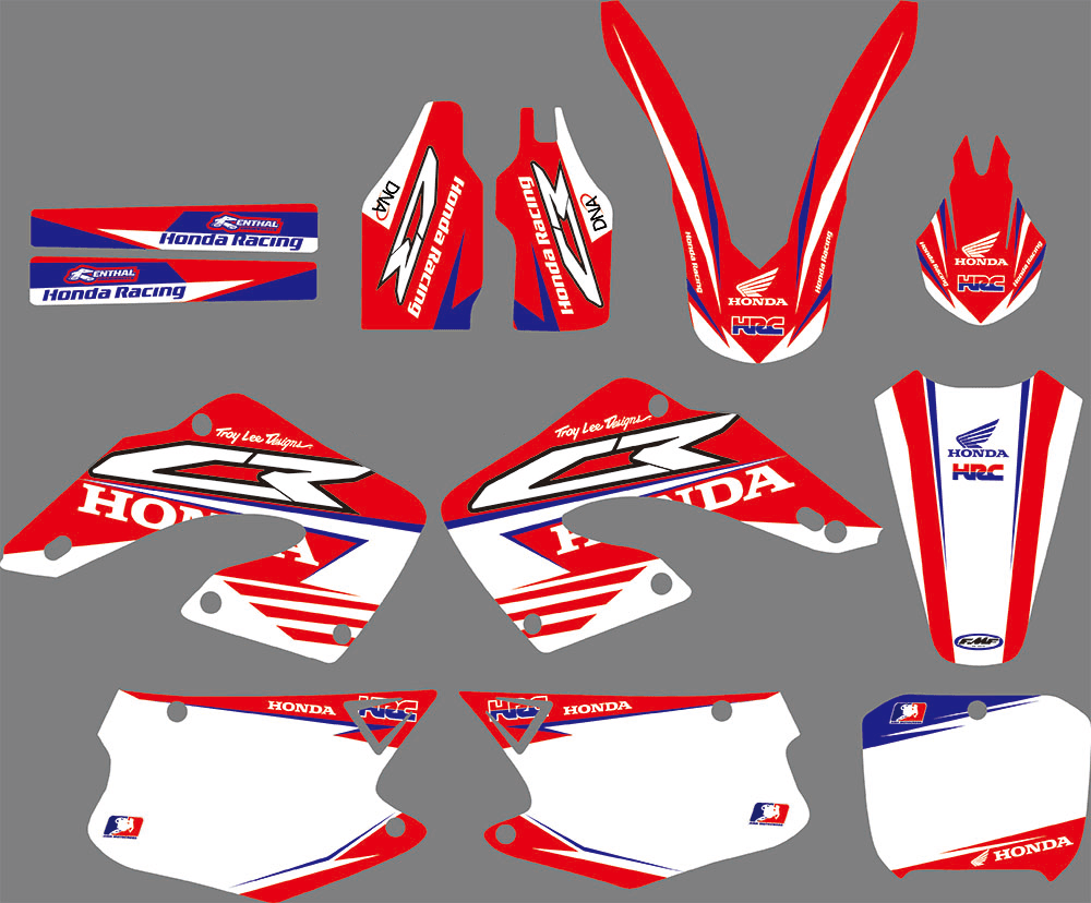 Kit Déco HONDA CR 125-250 2000-2001 - RED BLUE