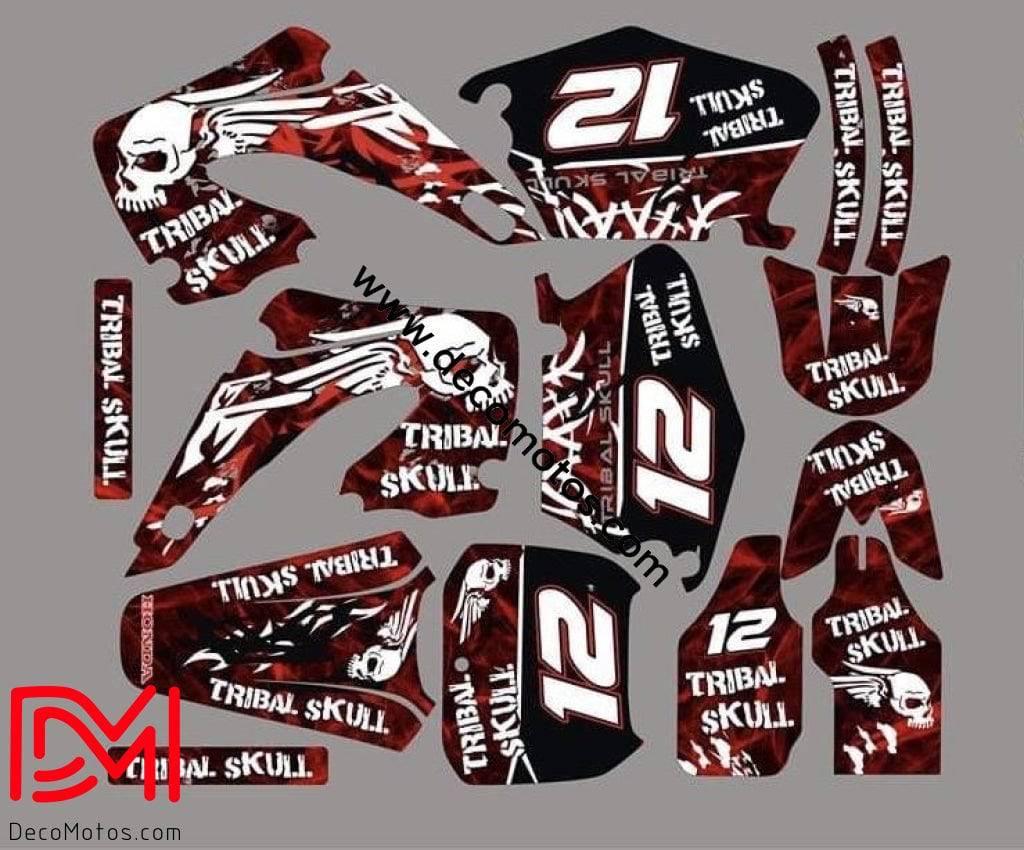 Honda CR 125-250 2000-2001 Decal Kit - Tribal Skull