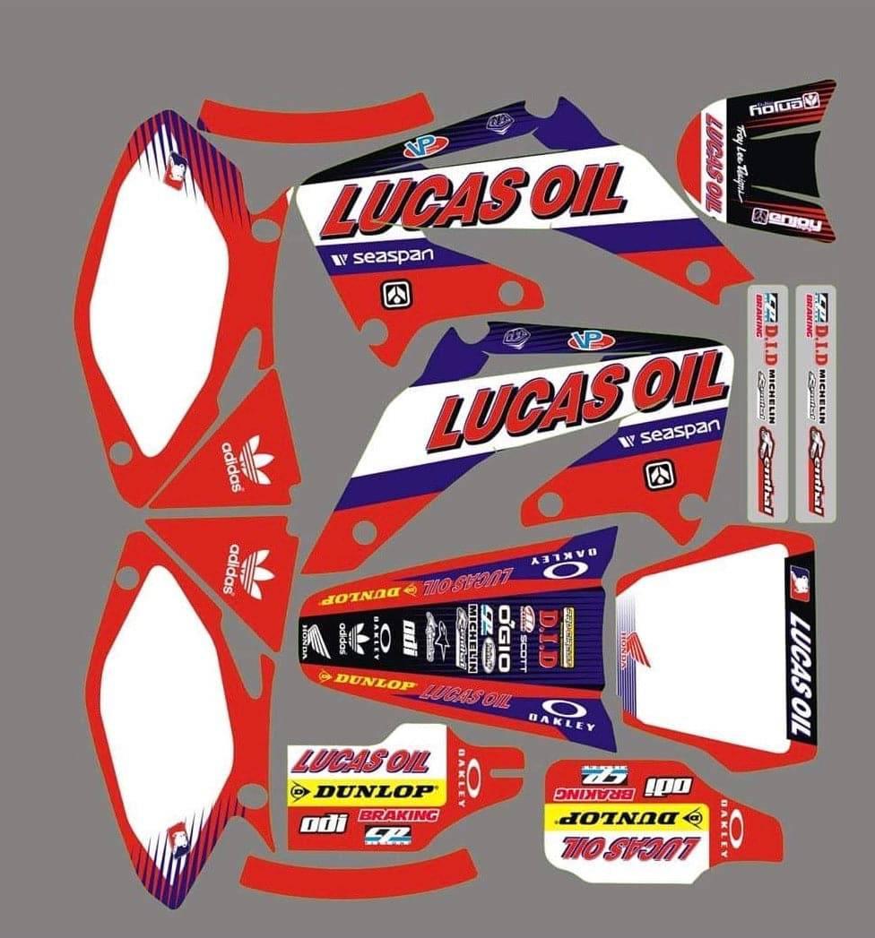 graphics kit HONDA CR 125-250 2002-2013 - LUCAS OIL