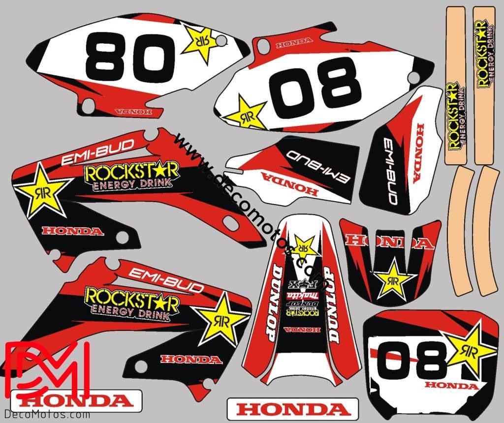 Kit Déco HONDA CR 125-250 2002-2013 - ROCKSTAR