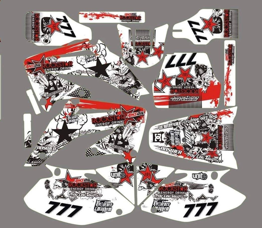 kit gráfico HONDA CR 125-250 2002-2013 - ROCKSTAR #3