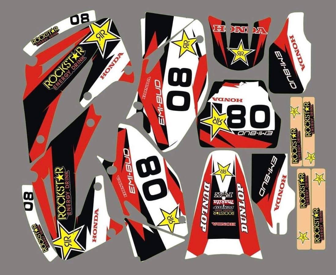 Kit Déco HONDA CR 125-250 2002-2013 - ROCKSTAR #4