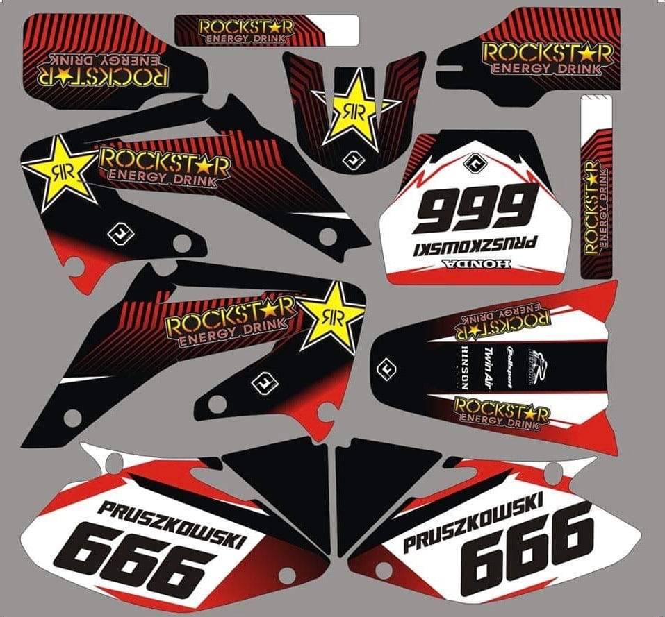 Kit Déco HONDA CR 125-250 2002-2013 - ROCKSTAR #5