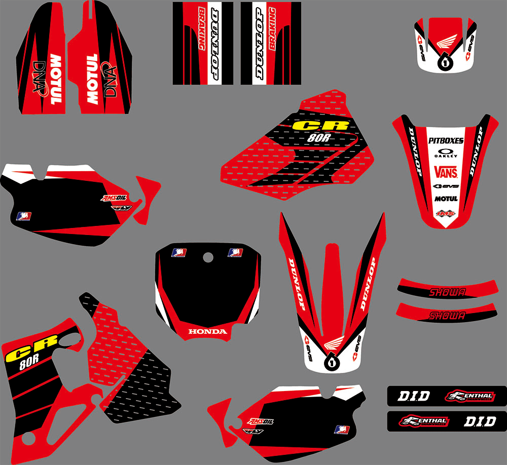 Kit Déco HONDA CR 80 1996-2002 ORIGINE