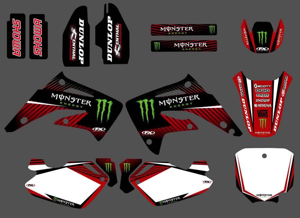 kit grafiche HONDA CR 85 2003-2012 ROSSO MONSTER
