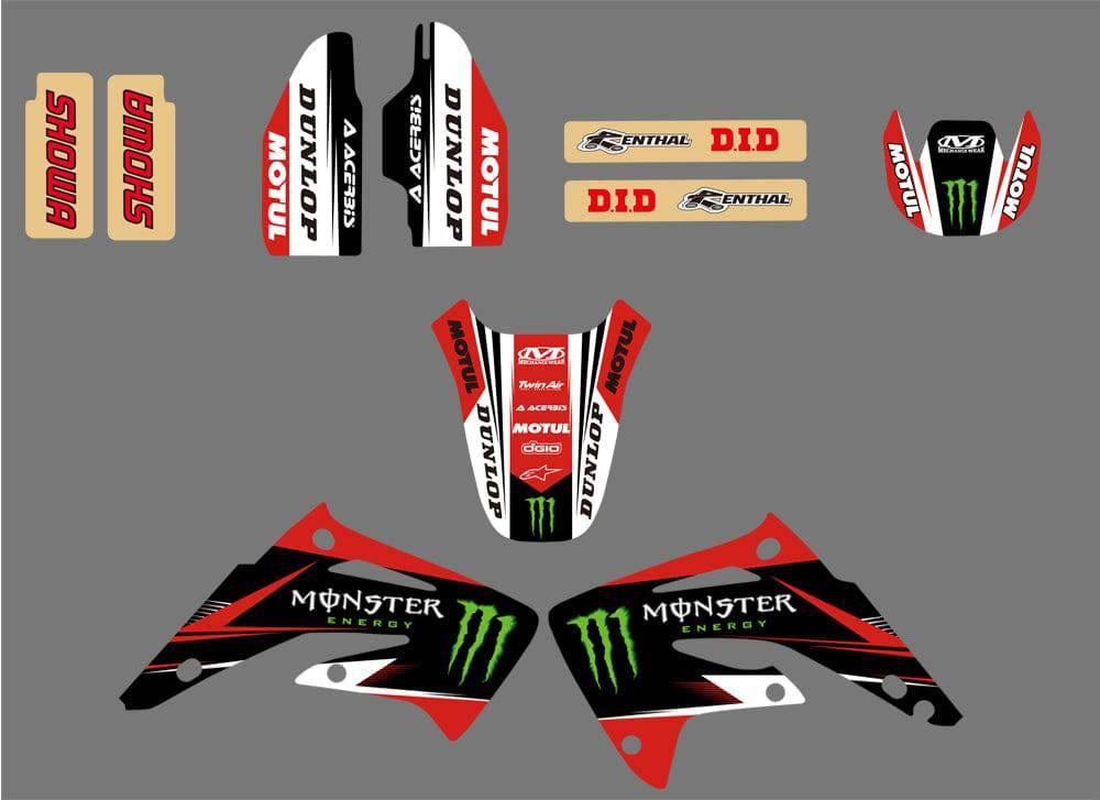 kit grafiche HONDA CR 85 2003-2012 ROSSO MONSTER