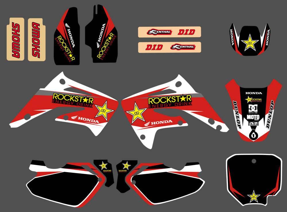 kit grafiche HONDA CR 85 2003-2012 ROSSO ROCKSTAR