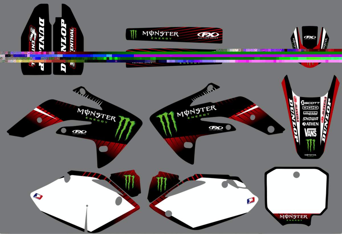 Dekor-Kit HONDA CRF 150 2007-2018 MONSTER
