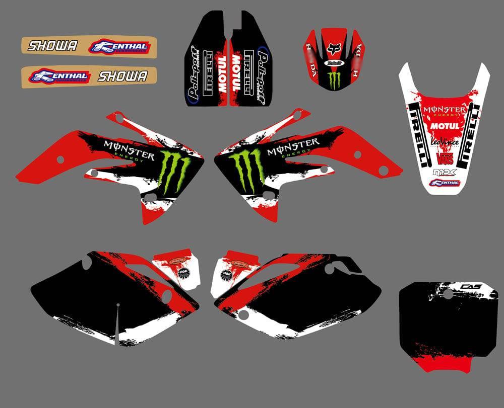 Kit Déco HONDA CRF 150 2007-2018 RED MONSTER