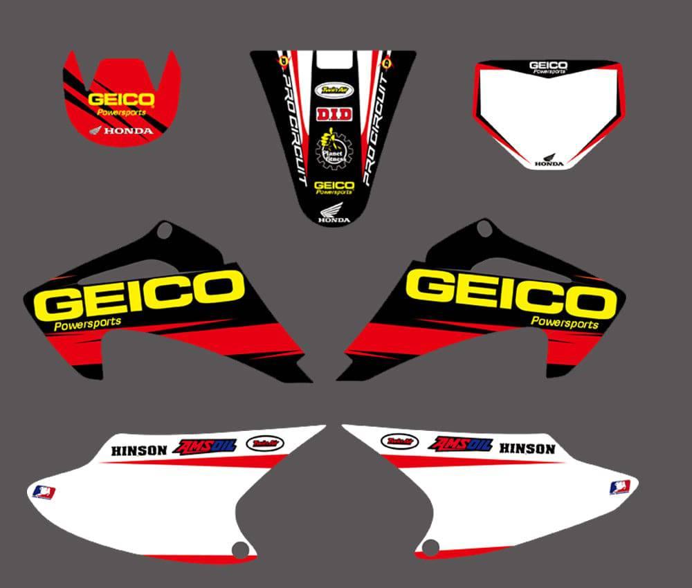 Dekor-Kit HONDA CRF 150-230 TRAIL 2003-2007 GEICO
